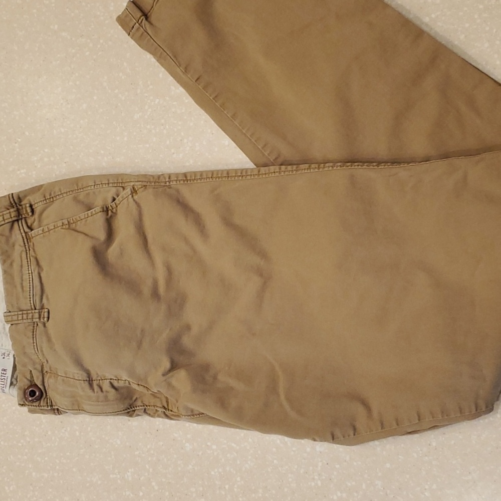 Hollister slim straight chino 34x34 tan